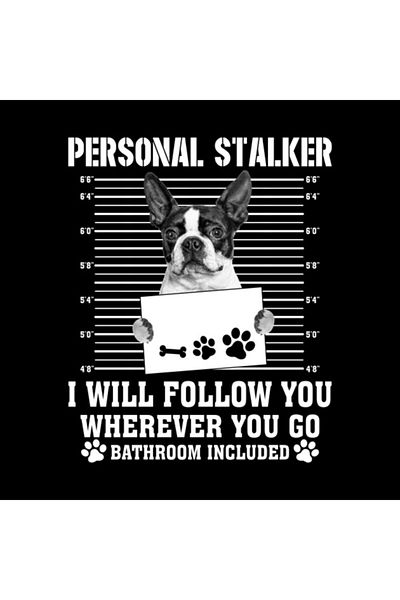 Pixxa كوب L'll Follow You Wherever You Go Boston Terrier