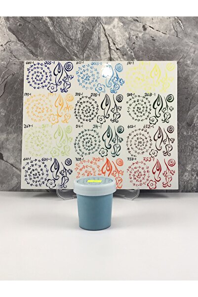 ÇiniSeramikBoyaları Turkuaz Tahrir Hazır Çini Seramik Boyası 100 cc