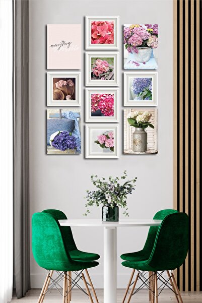 Cadran 10 Parçalı Çerçeve Görünümlü Mdf Tablo Seti Flm153