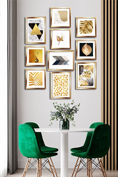 Cadran 10 Parçalı Çerçeve Görünümlü Mdf Tablo Seti Flm107