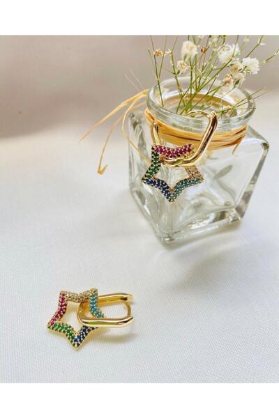 bymissnora Yıldız Taşlı Küpe