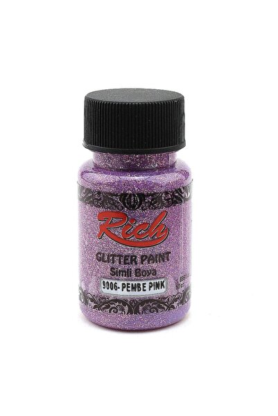 Rich Glitter Paint Simli Boya 50 cc. 9006 PEMBE