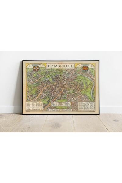 Pegziz Χάρτης Cambridge με μοτίβο - Καλλιτεχνική διακόσμηση Duar Αφίσα 60x90cm