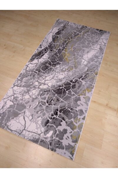 gabardin halı Mabel 0295 Gri Sarı Modern Halı