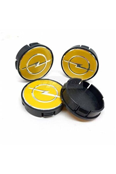 DURU DORUK Opel Uyumlu Jant Göbeği 55/52mm Sarı 52mm Yuva 4 Lü Set