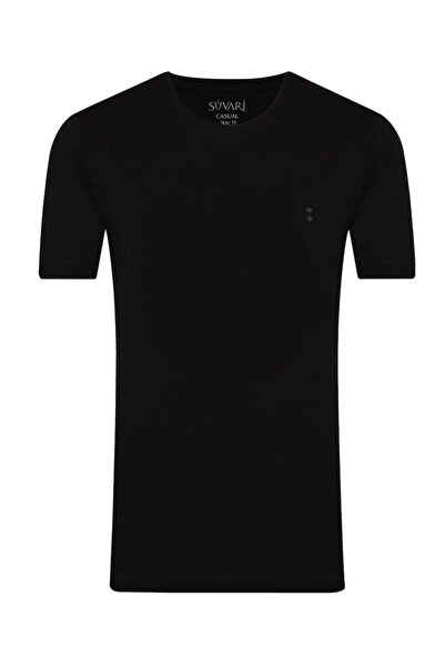 SÜVARİ Slim Fit O Yaka Lacivert Erkek Tişört