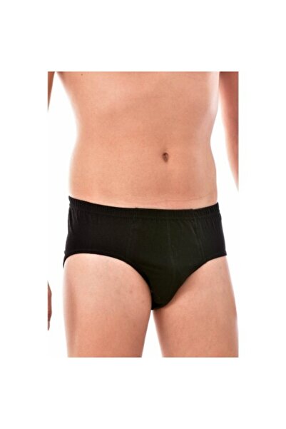 Tutku Elit Men's Black Com Lycra Slip Panties 3-Piece New Season