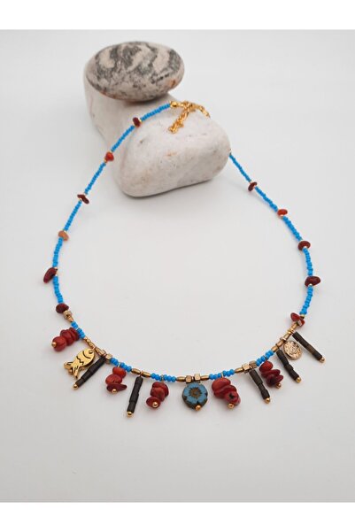 takitokaciniz El Yapımı Doğal Mercan Etnik Kolye