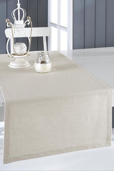 Emtory Home Cremă Runner din in brut 40x150 cm