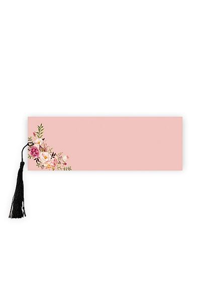 farklı bir hediye Bookmark Pack of 10 - Pink Flower