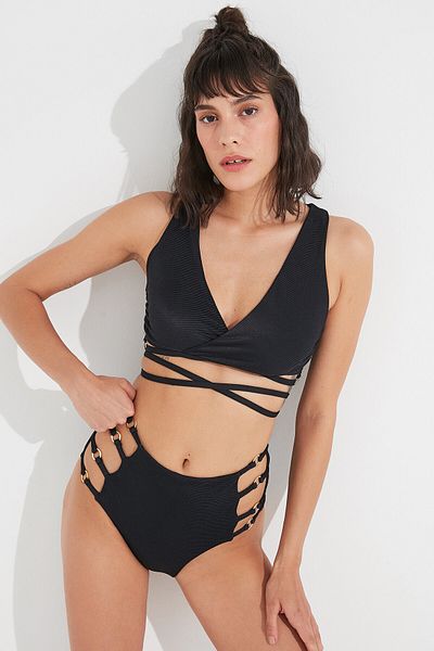 Penti Μαύρο Lera Tee Bikini Top