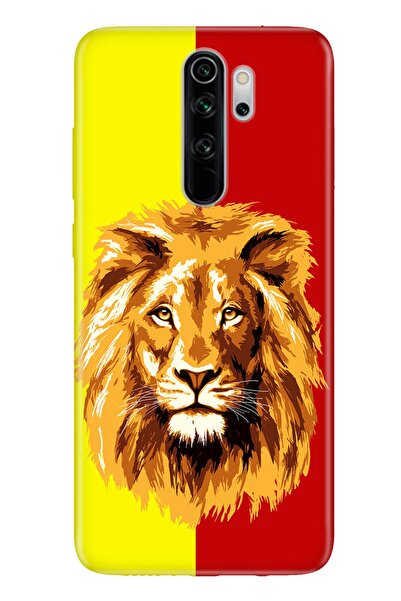 Cekuonline Xiaomi Redmi Note 8 Pro Pure Modern Desenli Silikon Kılıf Sarı Kır...