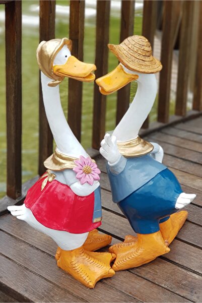 Ella's Design Studio Ördek Takım Heykeli, Bahçe Dekor, Bahçe Heykeli, Ördek H...