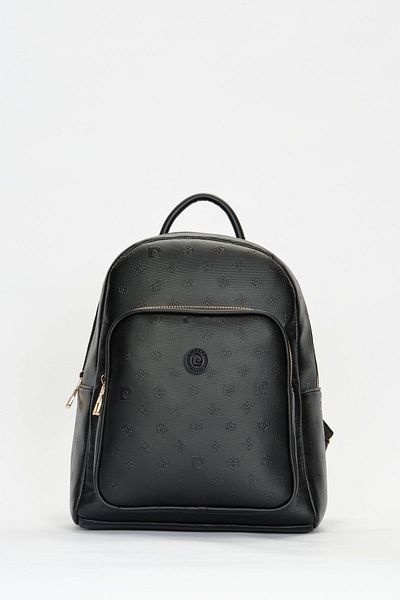 Pierre Cardin Women's Black Print Backpack 05Po22Y1553