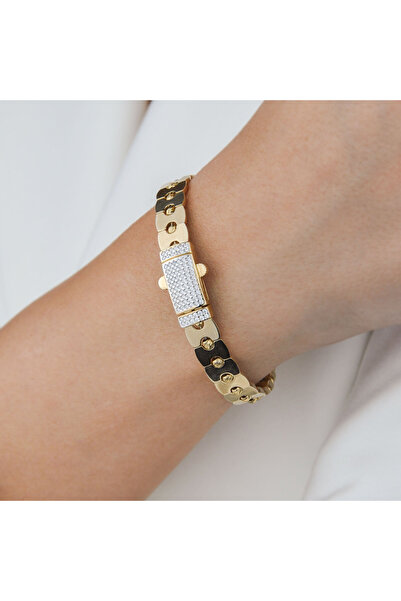 Burcu Kuyumculuk Taşlı Dorika Kelepçe