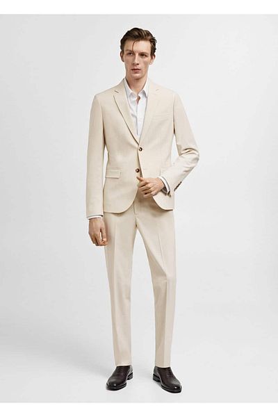 MANGO Man Stretch Fabric Super Slim Fit Trousers