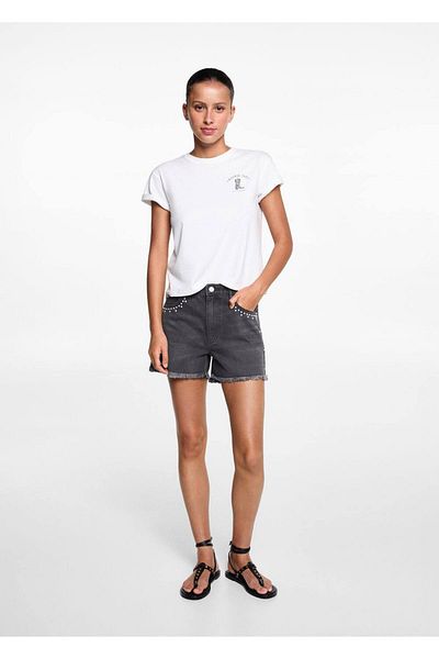 Mango Teen Gray Shorts for Kids