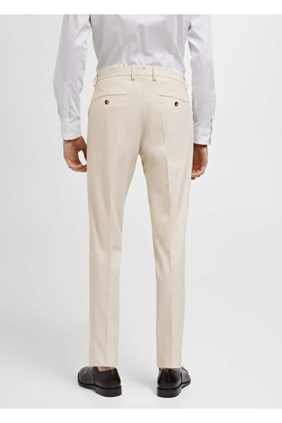 MANGO Man Süper slim fit streç kumaştan kumaş pantolon