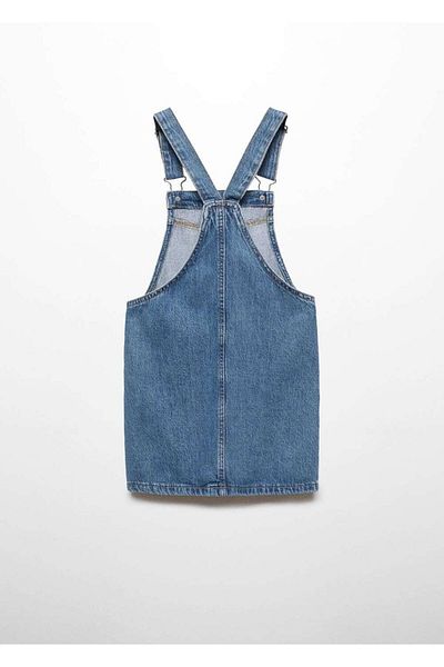 MANGO Kids Κοντό τζιν Gilet φόρεμα