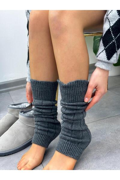 ERVANIN BUTİĞİ Dark Gray (Wizard) Wool Women's Leggings
