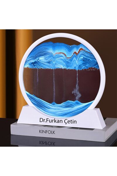 keyfim shop İsme Özel 3D Hareketli Sandscape Kum Saati Dekoratif