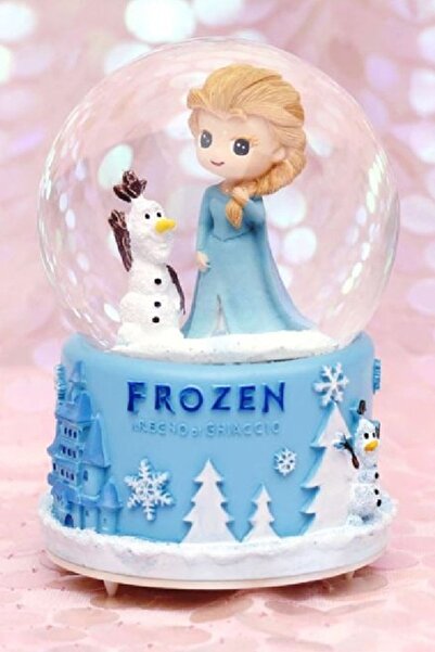 BaharHediyelik Frozen Işıklı Müzikli Orta Boy Kar Küresi