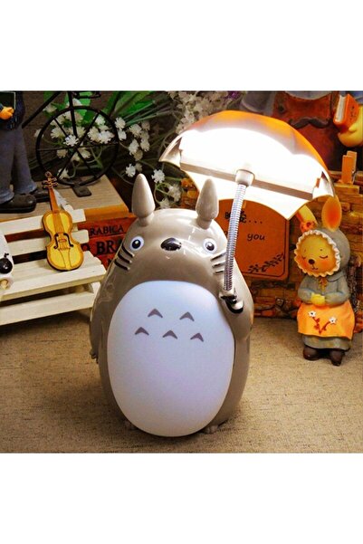 hediyesahibi Karikatür Şemsiye Tarzı Totoro Led Gece Işığı Başucu Gece Lambas...