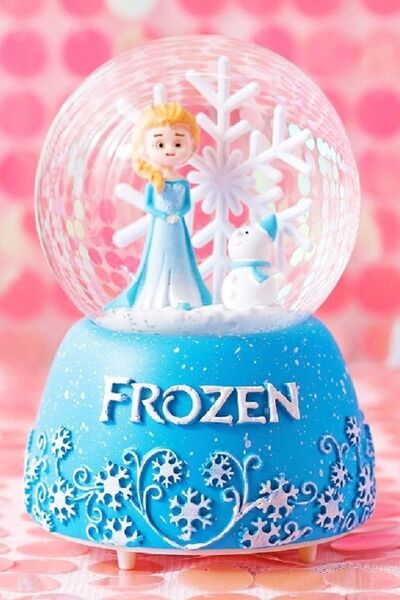 BaharHediyelik Frozen Işıklı Müzikli Orta Boy Kar Küresi