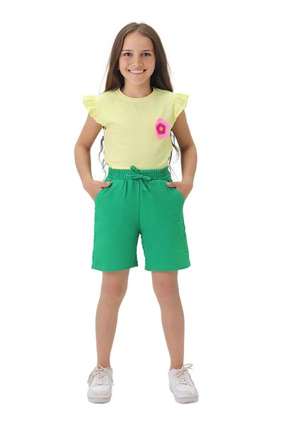 Fox Life Kids Girl's Set Muslin Shorts T-shirt