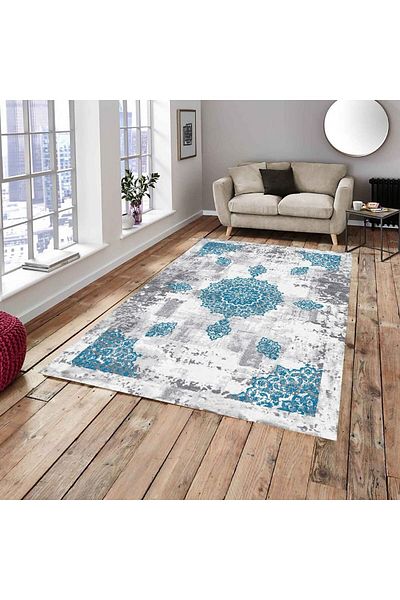 Madame Clean Home Model Padişah Nou Covor Elastic Albastru