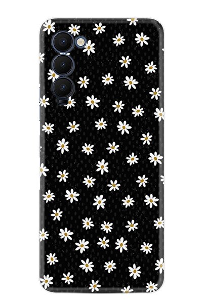 TECNO Camon 18 Premier Kılıf Resimli Desenli Silikon Platinium Series Papatya...