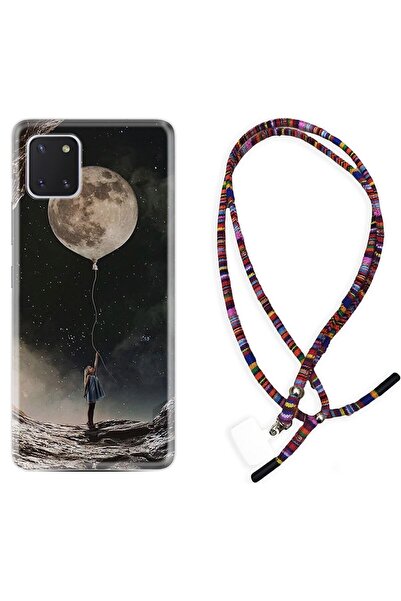 Kılıfland Samsung Galaxy Note 10 Lite Uyumlu Rasta Ipli Boyun Askılı Desenli ...