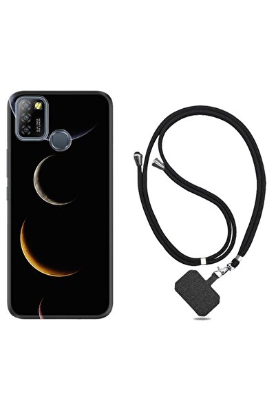 Kılıfland Infinix Smart 5 Kılıf Resimli Desenli Silikon Boyun Askılı Gezegenl...