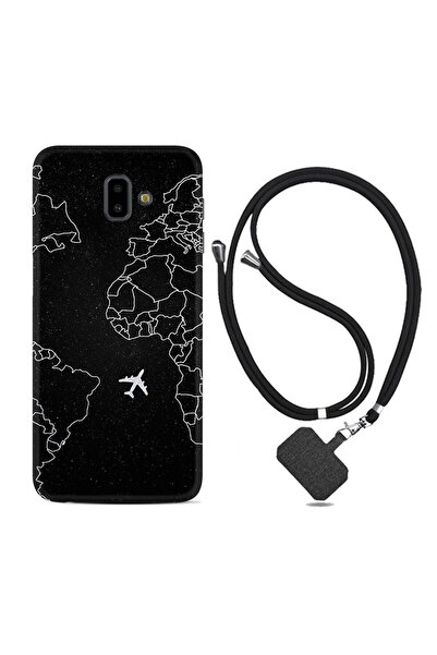 Kılıfland Samsung Galaxy J6 Plus Kılıf Resimli Desenli Silikon Boyun Askılı B...