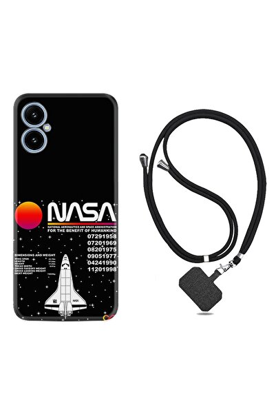 omix X5 Kılıf Desenli İpli Boyun Askılı Silikon Nasa 2 1407