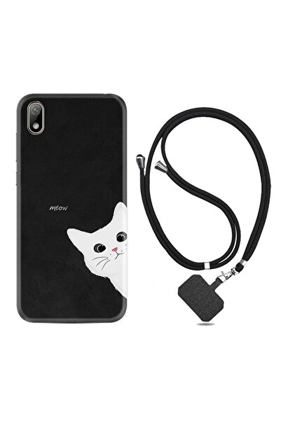 Kılıfland Huawei Y5 2019 Kılıf Resimli Desenli Silikon Boyun Askılı Çılgın Ke...