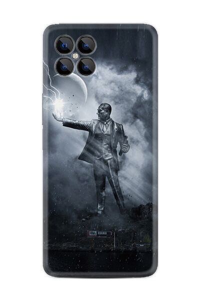 omix X600 Kılıf Silikon Desen Özel Seri Atatürk 6 1796