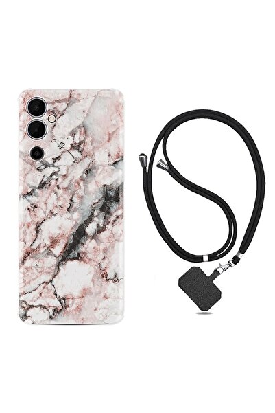 TECNO Pova Neo 2 Kılıf Ipli Boyun Askılı Desenli Silikon Colorfull Marble 2 1389