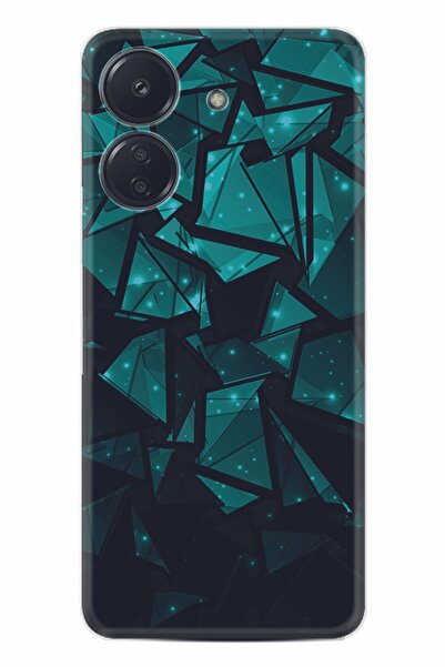 TECNO Spark Go 2024 Kılıf Desenli Silikon Green Prizmas 1348