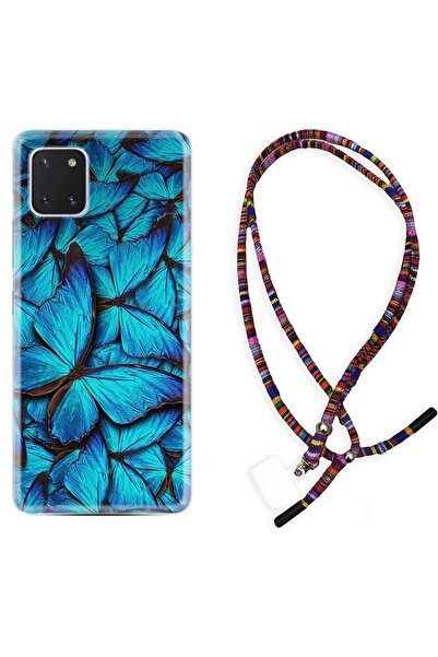 Kılıfland Samsung Galaxy Note 10 Lite Kılıf Rasta Ipli Boyun Askılı Desenli S...