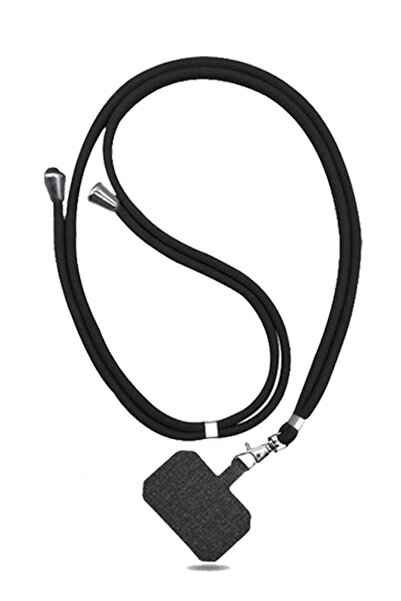 omix X600 Kılıf Ipli Boyun Askılı Desenli Silikon Black Hole Marble 1387