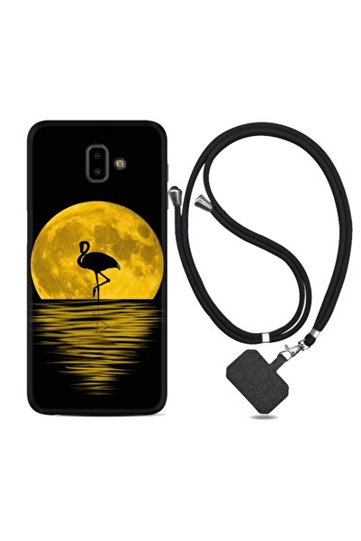 Kılıfland Samsung Galaxy J6 Plus Kılıf Desenli Silikon Ipli Boyun Askılıay Ve...