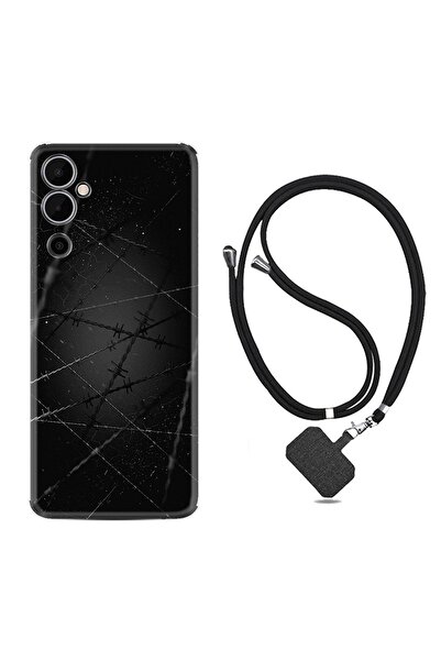 TECNO Pova 4 Pro Kılıf Ipli Boyun Askılı Desenli Silikon Dikenli Tel 1779