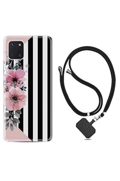 Kılıfland Samsung Galaxy Note 10 Lite Kılıf Desenli Silikon Boyun Askılı Flow...