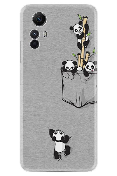 Kılıfland Xiaomi Redmi Note 12S Kılıf Silikon Desen Özel Seri Pandalar 1798