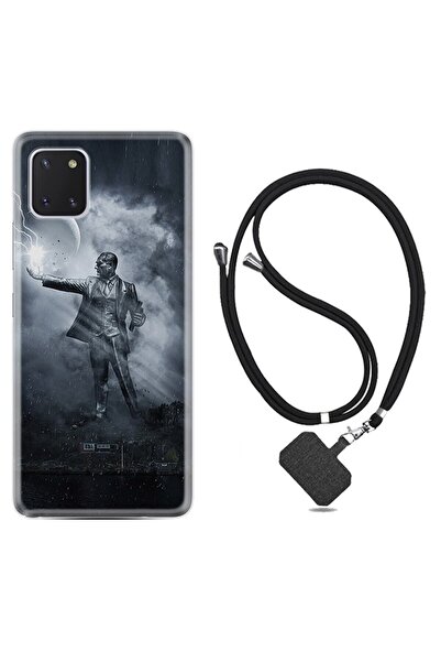 Kılıfland Samsung Galaxy Note 10 Lite Kılıf Silikon Desen Boyun Askılı Atatür...