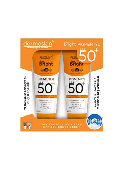 Dermoskin BE BRİGHT PİGMENTYL SPF50 SUN CREAM 75 ML 2 adetDEMBA5170