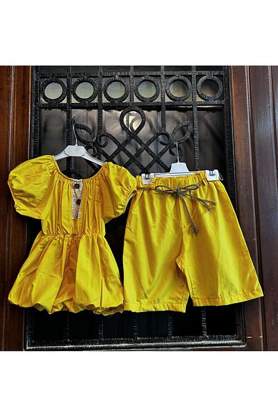 Terry Girl's Shorts Set
