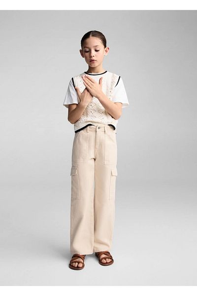 MANGO Kids Cargo τζιν με τσέπες