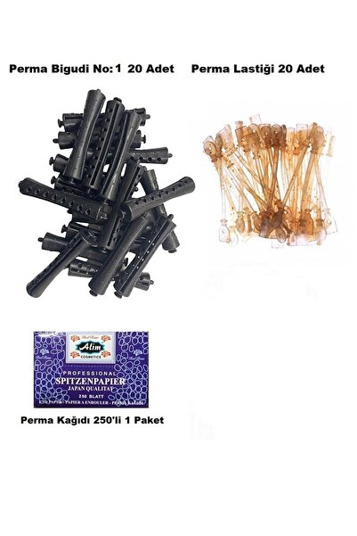 PRO-TECHS Perma uvijač br. 1 (20 uvijača + 20 elastičnih traka) + Perma papir...